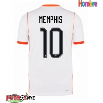 Camiseta Países Bajos Memphis Depay #10 Visitante Equipación Mundial 2026 manga corta
